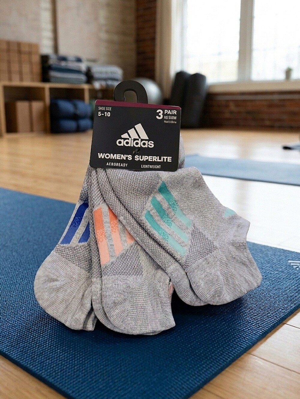 3 Pack No Show Superlite Socks